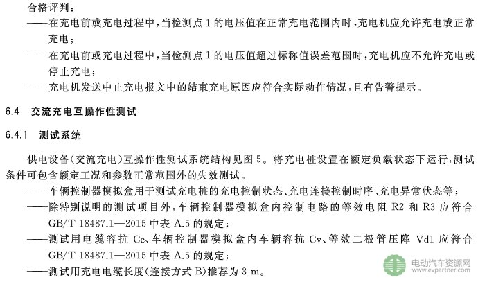 國標委發(fā)布電動汽車傳導充電互操作性測試規(guī)范 第1部分：供電設備